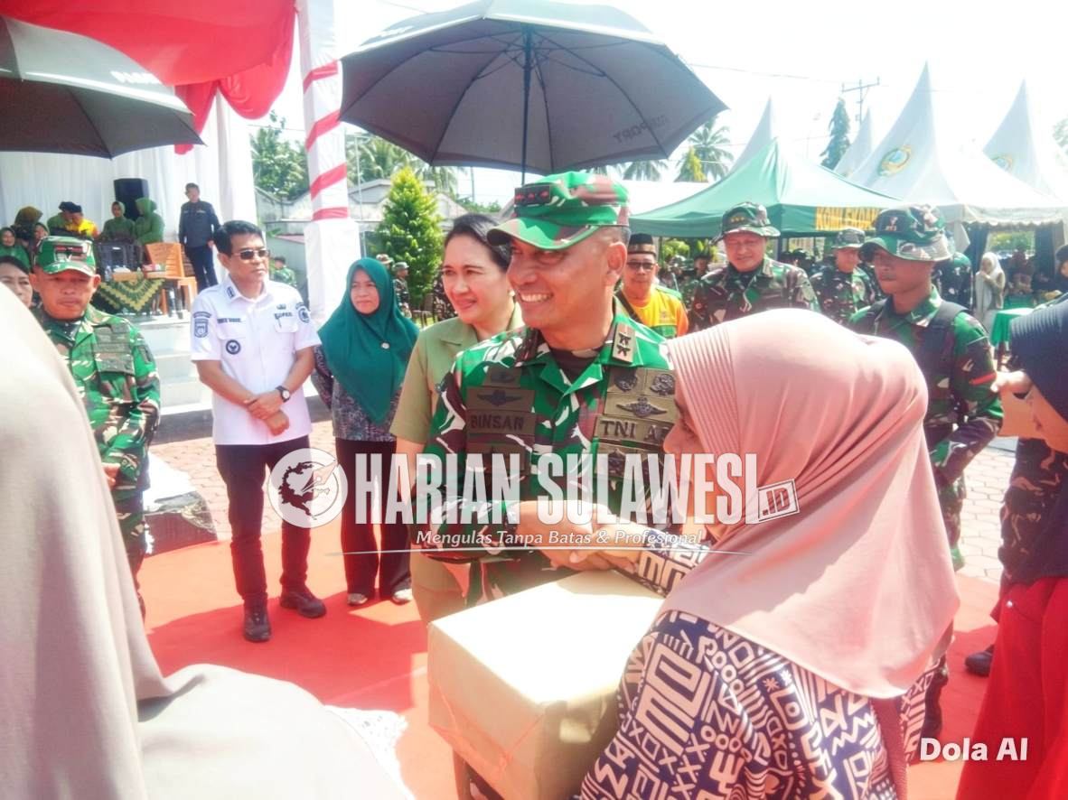 Penutupan TMMD ke-128 Kodim 1306/KP Digelar di Sausu Trans