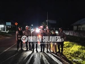 Semarak Pawai Takbir Keliling Toribulu, Polsek Ampibabo Pastikan Keamanan Kondusif