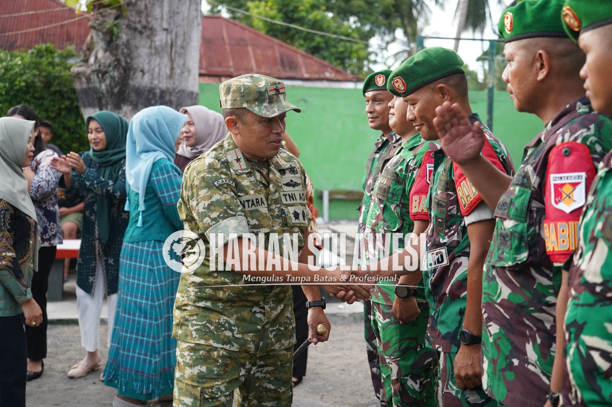 Kunker di Koramil Bunta, Danrem 132/TDL Tegaskan Prajurit Semakin Solid dan Profesional Dalam Tugas