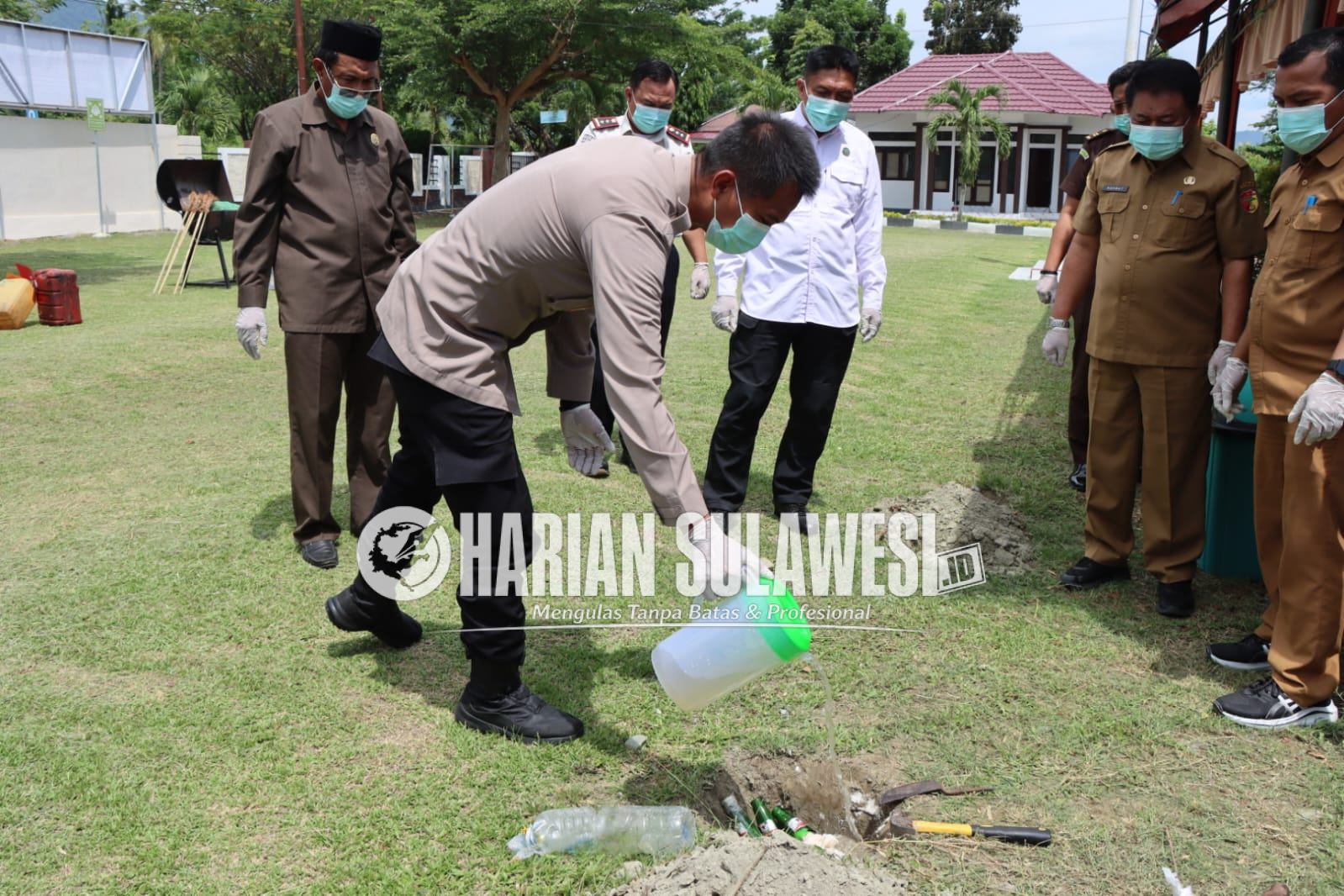 Pemusnahan Barang Bukti 23 Perkara Pidana di Kejari di Hadiri Kapolres Touna