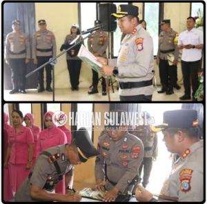 Kapolres Parimo Pimpin Sertijab Sejumlah Pejabat Strategis, Tekankan Pelayanan Humanis