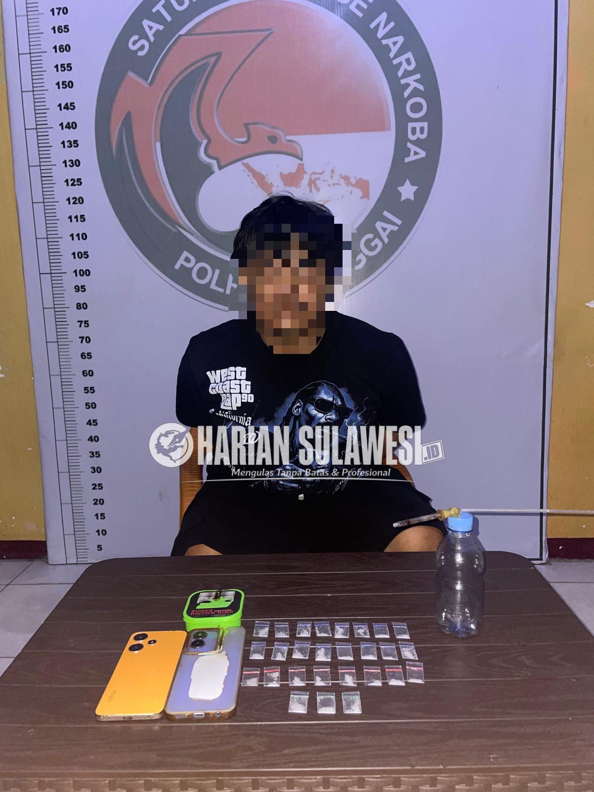 Sembunyikan 27 Paket Sabu di Bantal Guling, Pemuda di Luwuk Masuk Bui