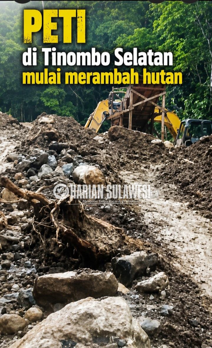 Gunakan Alat Berat, PETI Tinombo Selatan ‘Berbahaya’ Membuat Aliran Air Keruh. Dimanakah Posisi Satgas PHL?