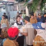 Bupati Erwin Burase Tinjau Lokasi Banjir dan Serahkan Bantuan kepada Warga Desa Lebagu