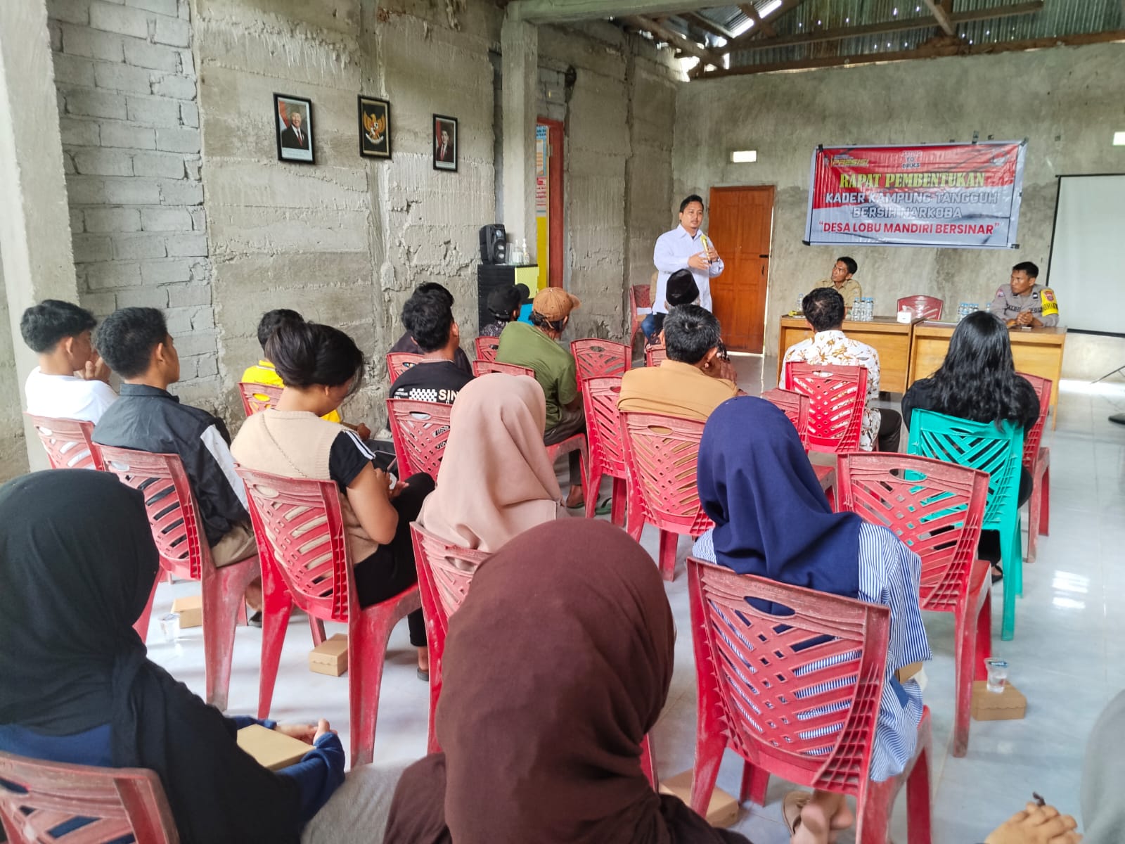 Polres Parimo Edukasi Warga Lobu Mandiri Lewat Program Kampung Bebas Narkoba