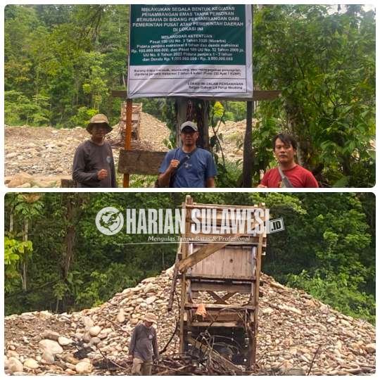 Operasi Tambang Ilegal Diduga Bocor, Satgas PHL Parigi Moutong Hanya Temukan Sejumlah Talang