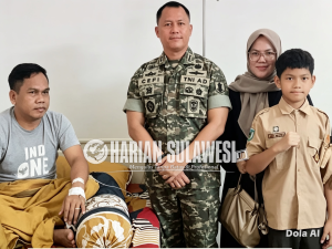 Kunjungi Anggota Sakit, Dandim 1308/LB Beri Dukungan Moril 
