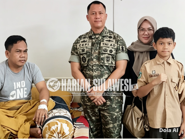 Kunjungi Anggota Sakit, Dandim 1308/LB Beri Dukungan Moril 