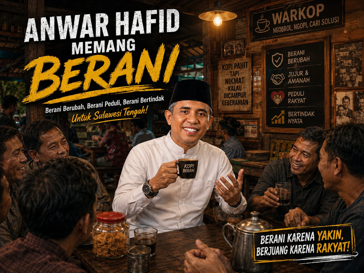 DR. H. ANWAR HAFID M.Si MEMANG BERANI DEMI UNTUK RAKYAT SULTENG