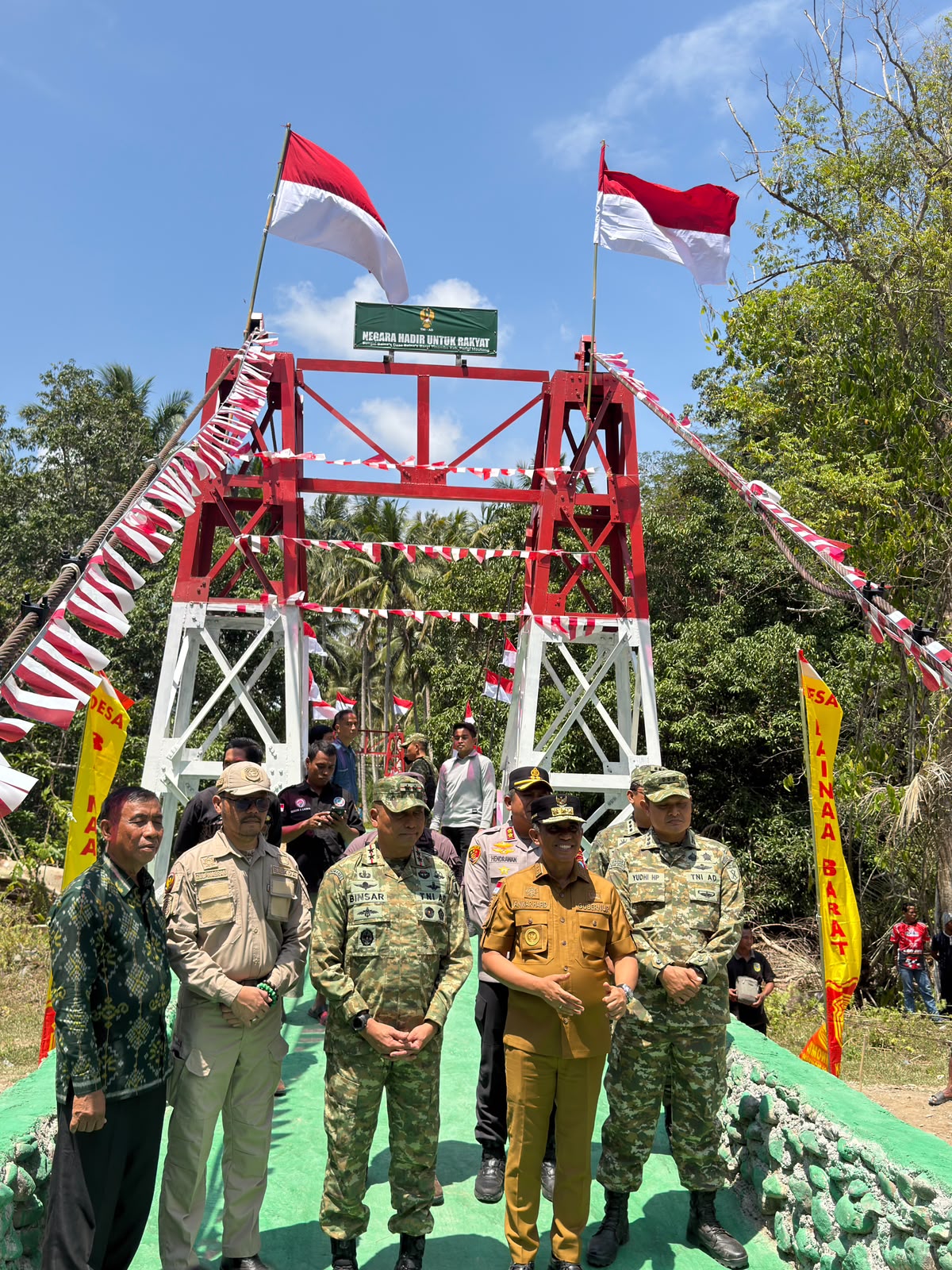 Pemda Parimo Hadiri Peresmian 2.500 Jembatan Garuda dan 3.000 Titik Air Bersih oleh Presiden RI