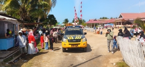 Meriahkan HUT ke-81 RI, Polsek Moutong Amankan Pawai 54 Mobil Hias PAUD/TK