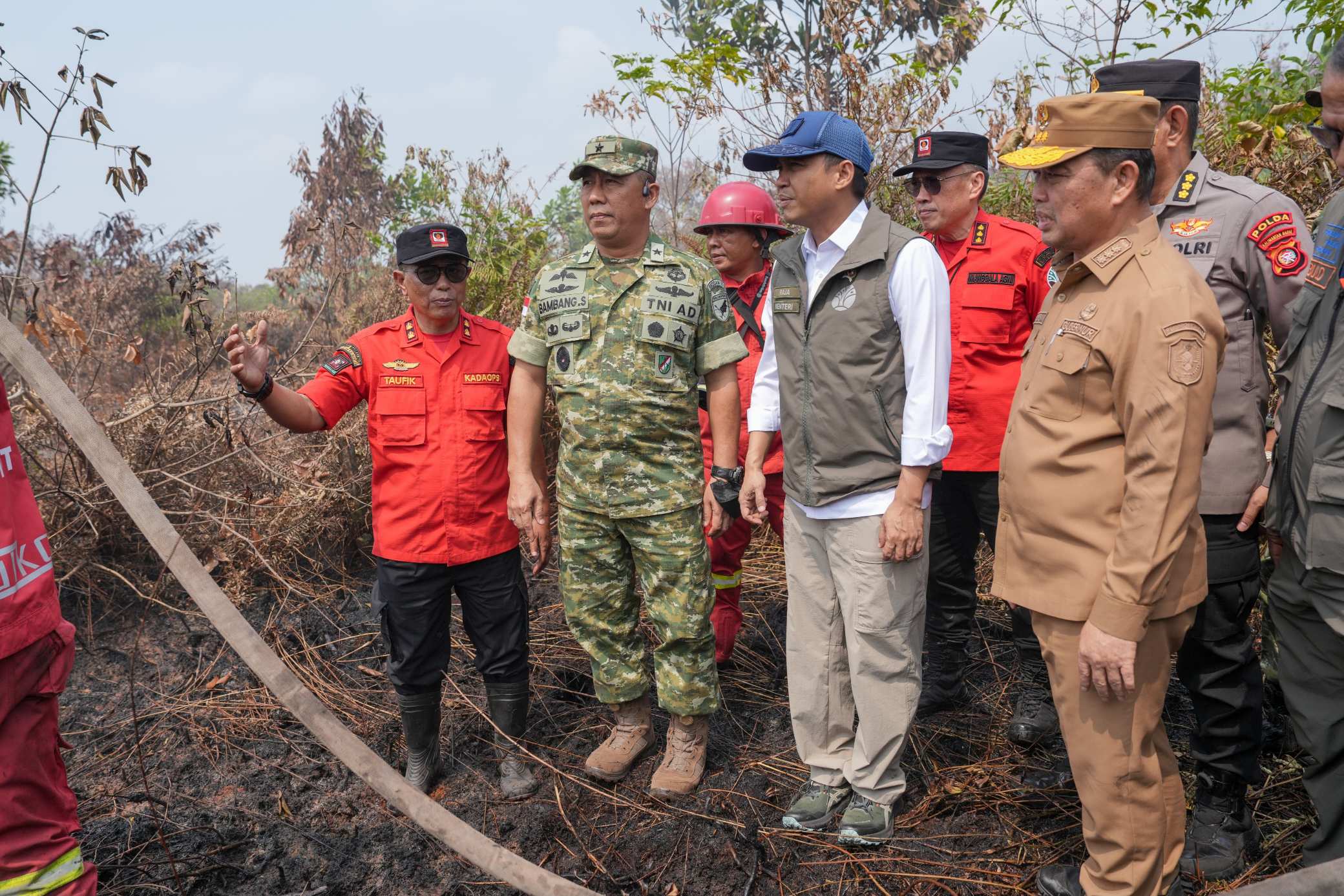 Turun ke Jambi, Menhut Raja Antoni Cek Eksekusi Perintah Presiden Prabowo soal Karhutla