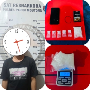 Lempar Sabu ke Halaman Warga, Pria Ber-KTP Ogomolos Tertangkap Bawa 55 Gram Sabu