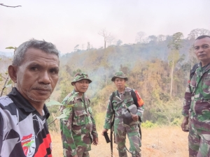 Karhutla Kembali Membara di Perbatasan Lemoro-Korondoda, Api Merambat ke Perbukitan