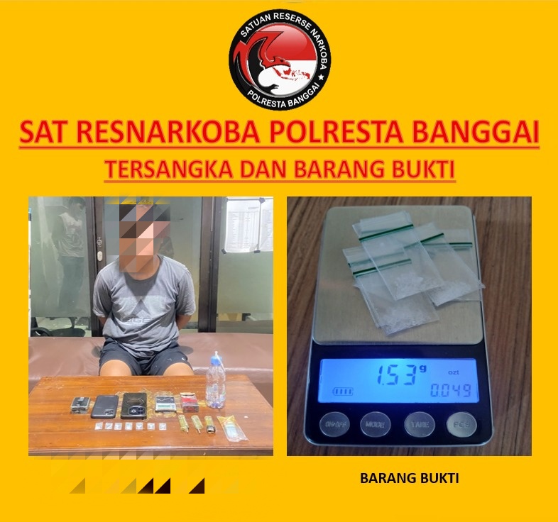 Polisi Amankan 1,53 Gram Sabu, Pelaku Jalani Proses Hukum