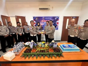 Gelar Syukuran Ke-71, Satlantas Polresta Banggai Komitmen Tingkatkan Pelayanan
