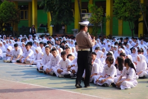 Polantas Menyapa Dorong Pelajar Jadi Pelopor Keselamatan Lalu Lintas