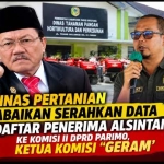 Janji Plt Kadis Pertanian Serahkan Data Penerima Alsintan, Ternyata Wakil Rakyat “Kena Prank” Begini Sikap Komisi II