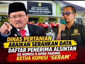 Janji Plt Kadis Pertanian Serahkan Data Penerima Alsintan, Ternyata Wakil Rakyat “Kena Prank” Begini Sikap Komisi II